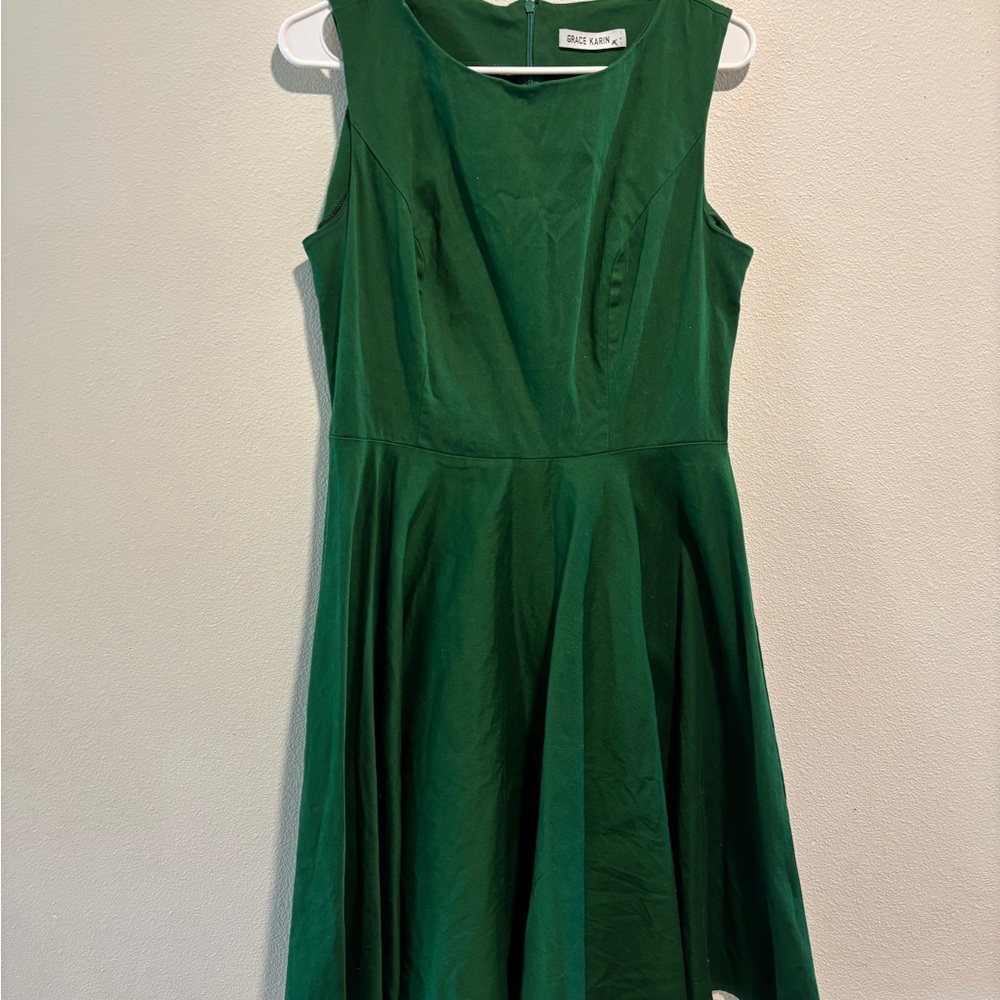 Grace Karin Emerald Green Mini Dress